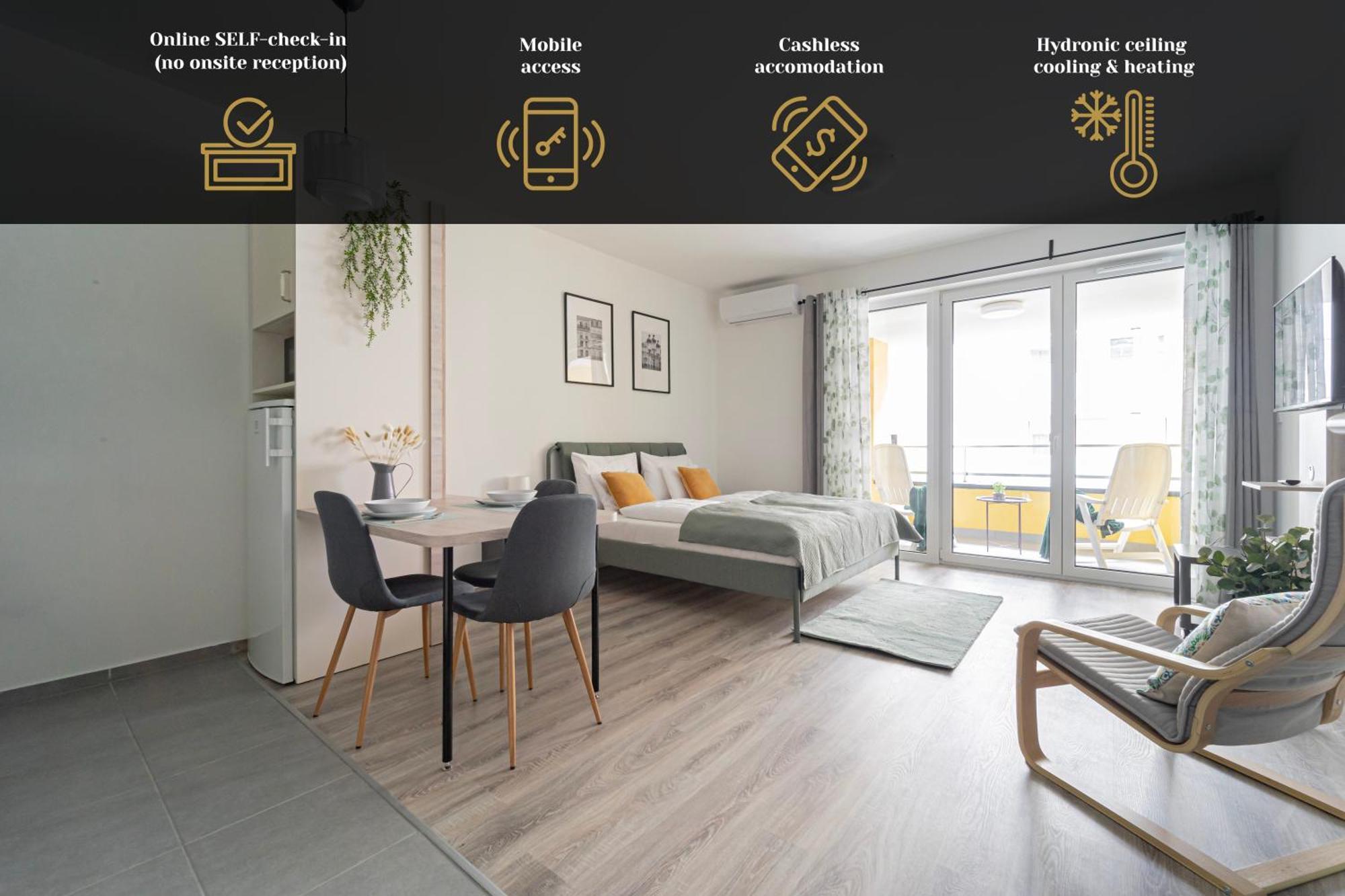 Westside Garden Apartments By Urbanrent Budapest Exterior foto